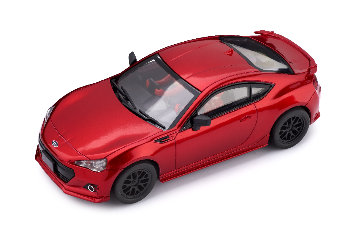 PCT01Y Subaru BRZ Red with working headlights 1:32 scale